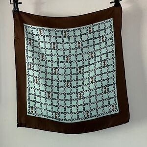 Vintage Echo Horse Bit Silk Chinon Scarf